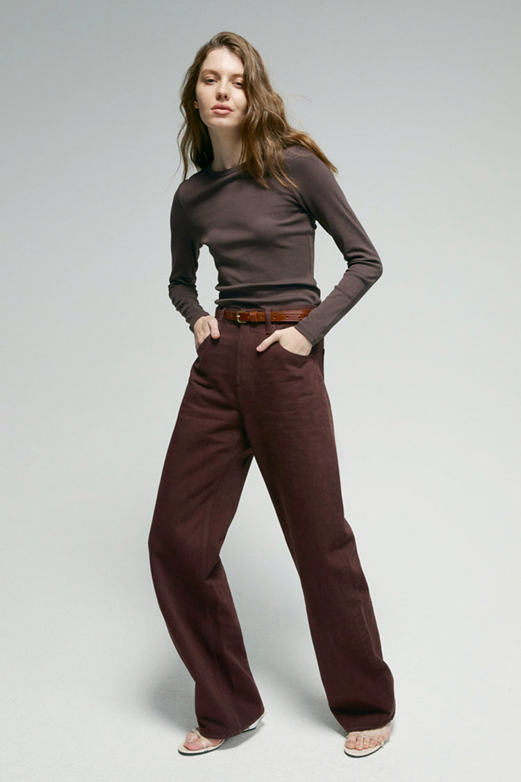 Slope Curve Jeans HJ039 For Women