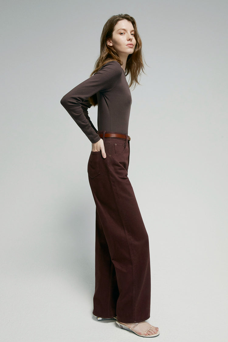 Slope Curve Jeans HJ039 For Women