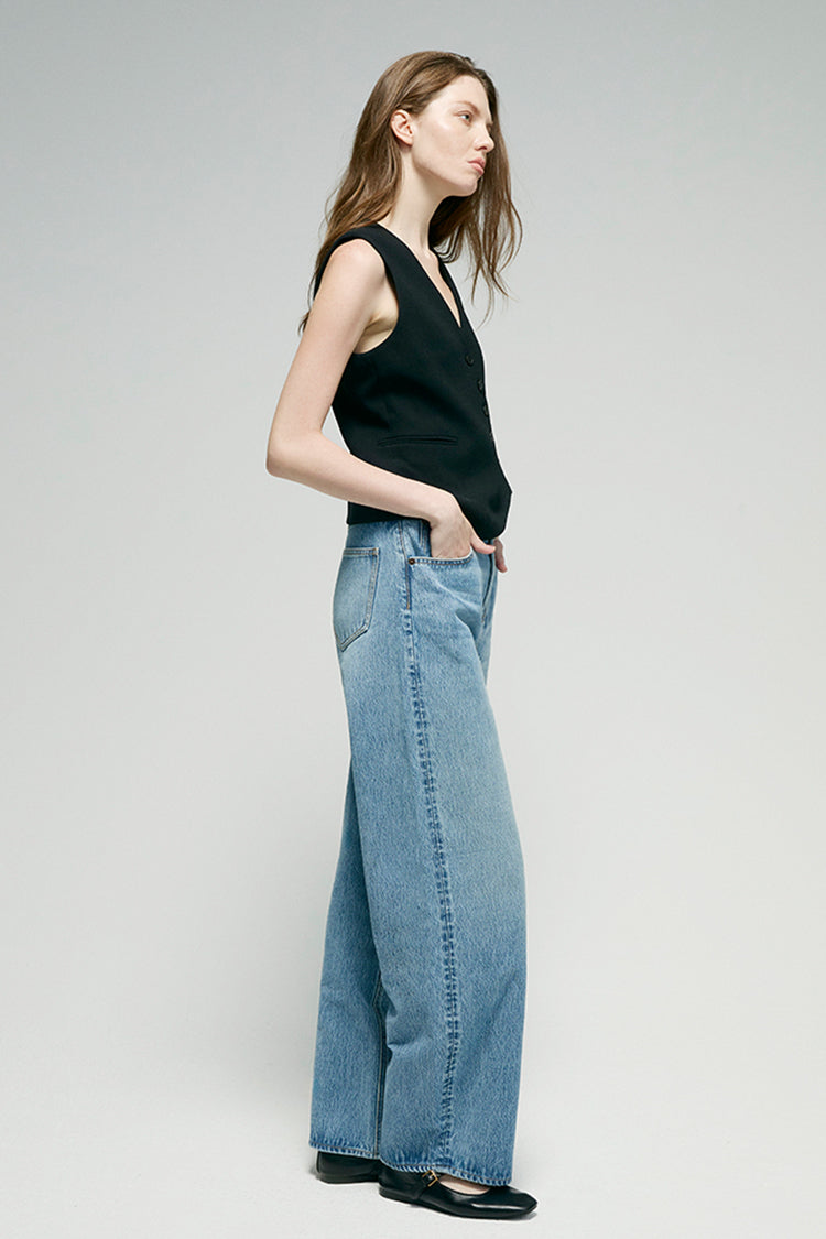Slope Curve Jeans HJ039 For Women