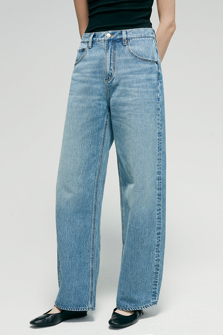Slope Curve Jeans HJ039 For Women