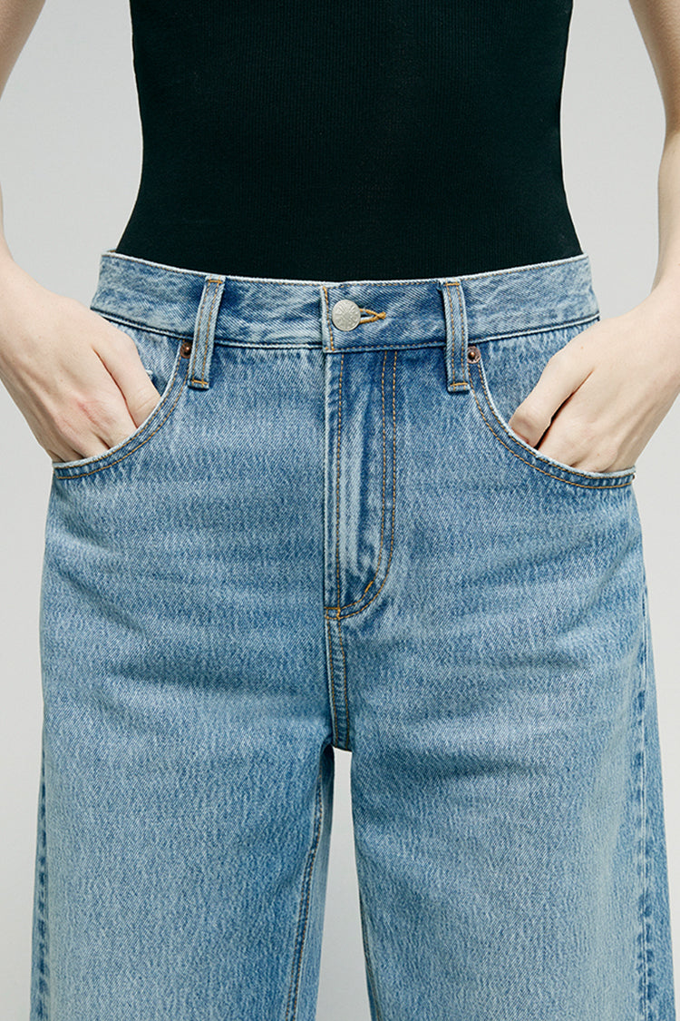 Slope Curve Jeans HJ039 For Women