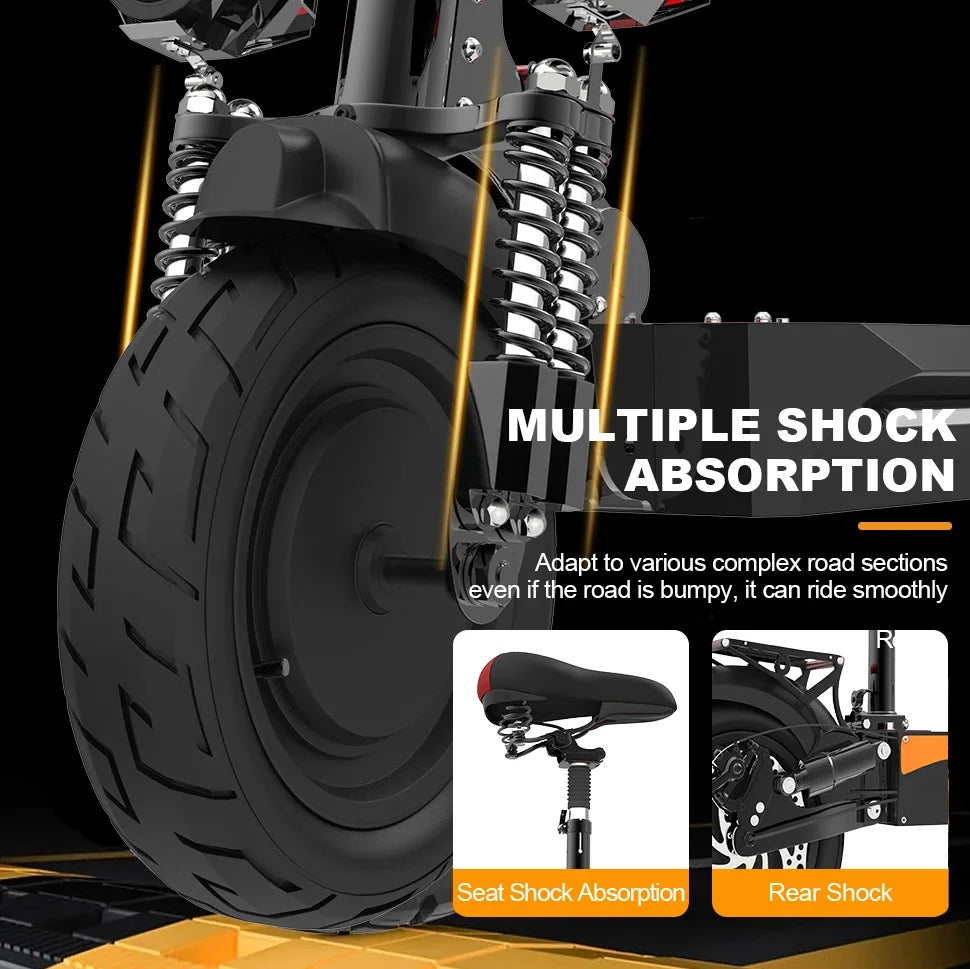 Electric Scooter 2 Motors 2400W Battery 48V
