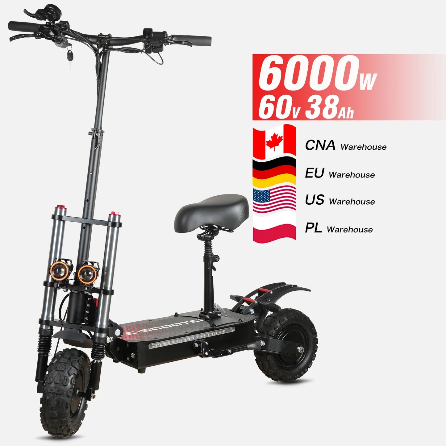3000W Dual Moter Electric Scooter