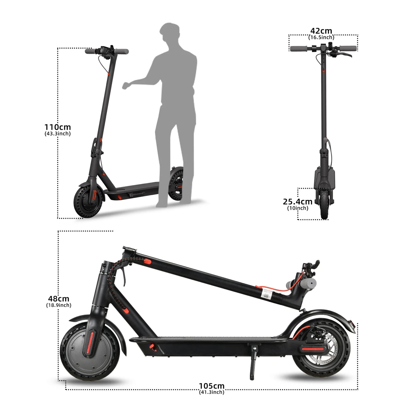 App-controlled Smart Adult Foldable Electric Scooter