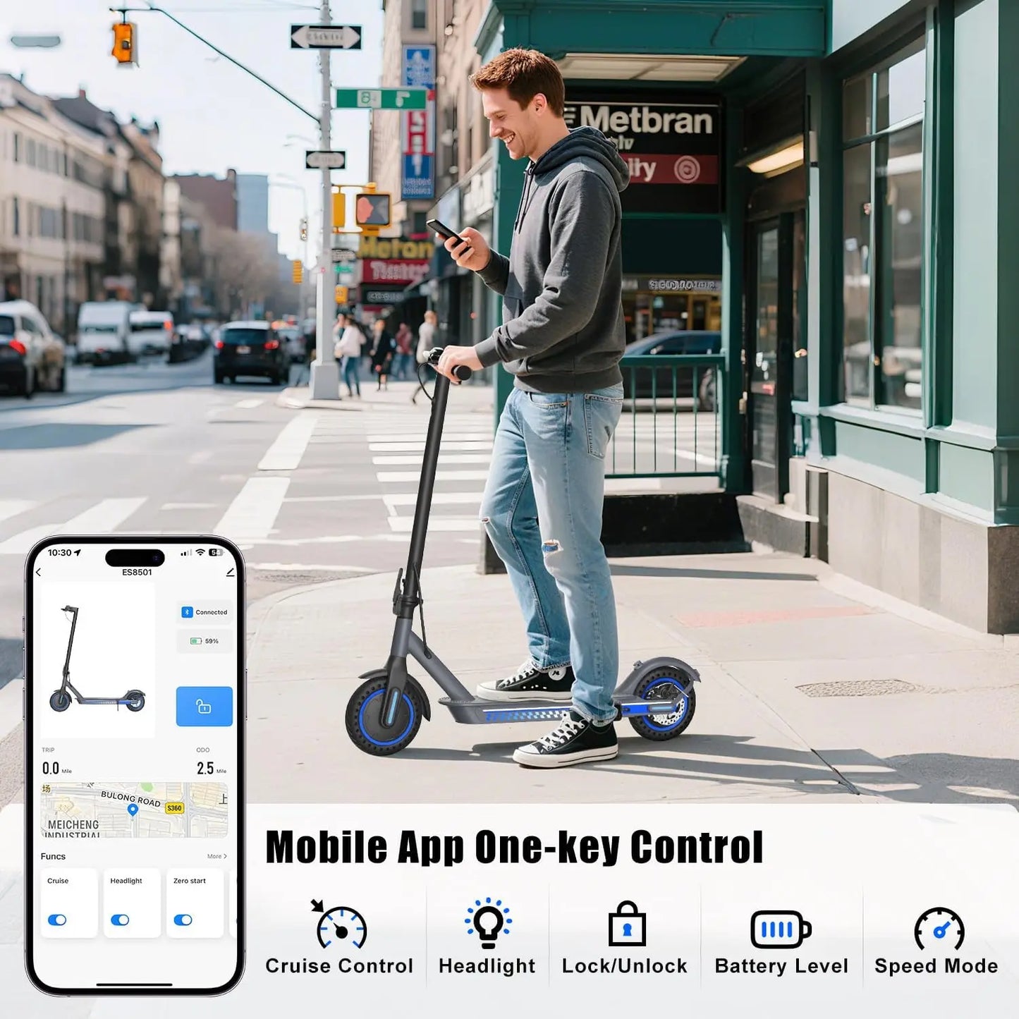 US Electric Scooter Foldable Mobility E Scooter