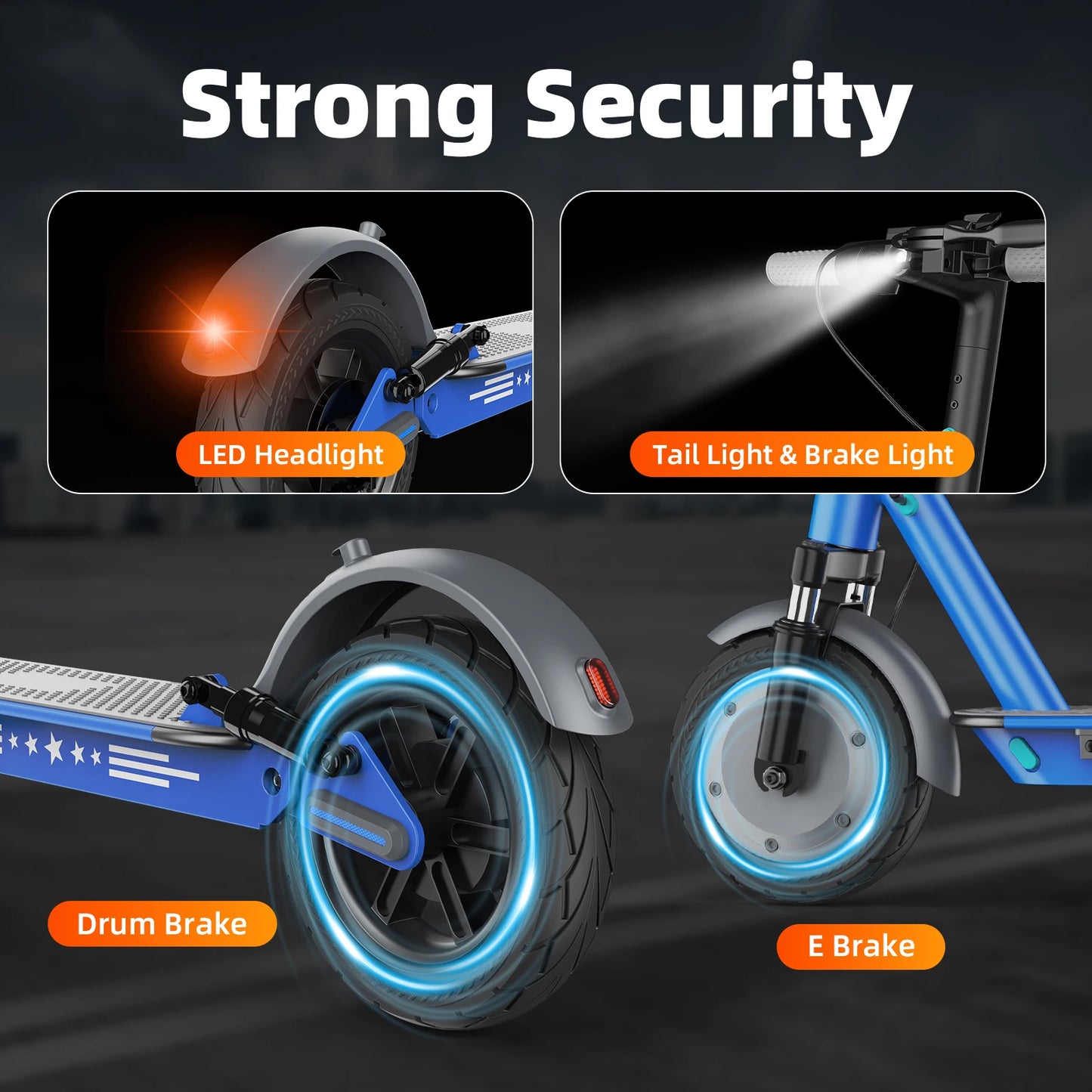 Stylish Electric Scooter with Dual Suspension 36V 13Ah 10 Inch