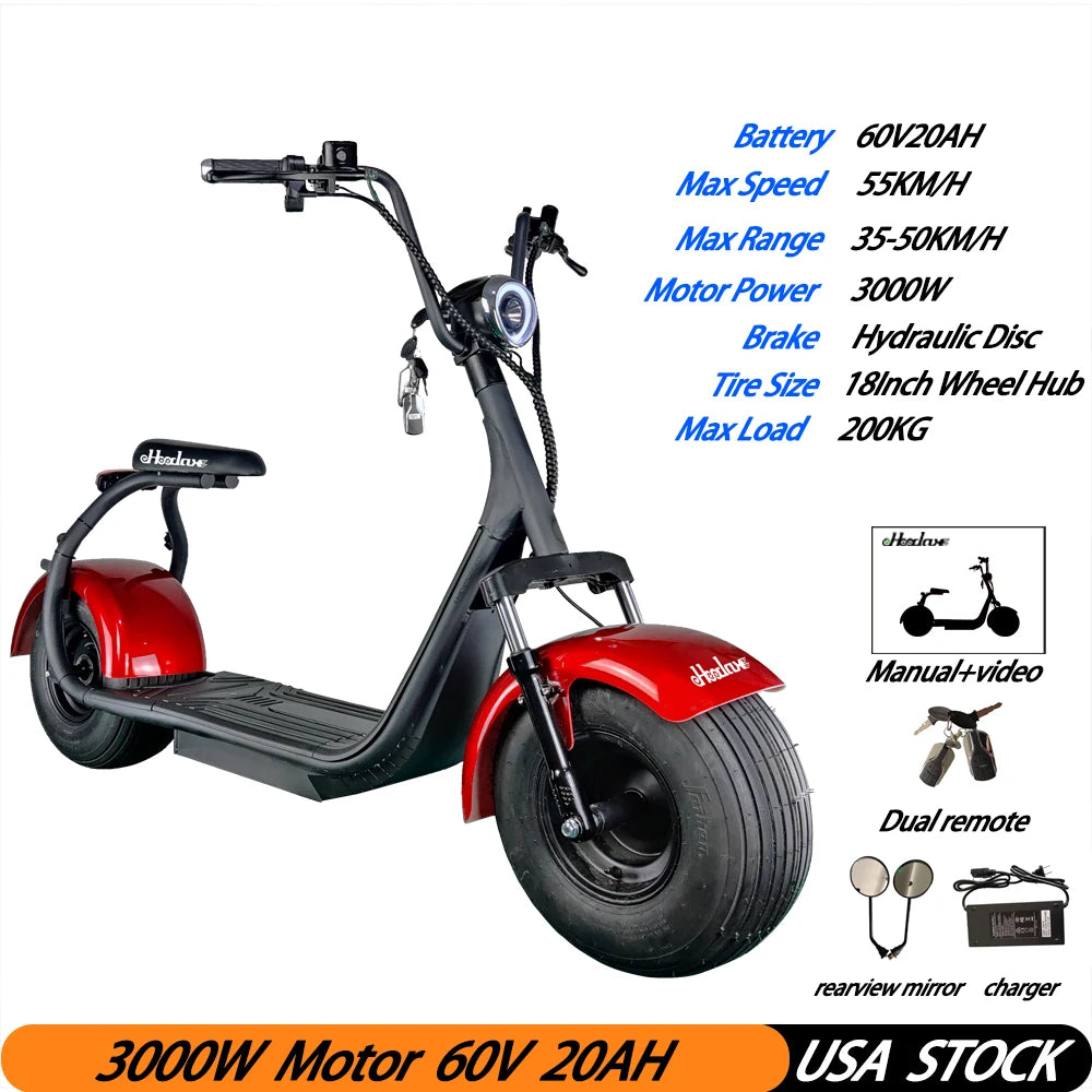 Two Wheels Big Tire Trike Adult Tricycle