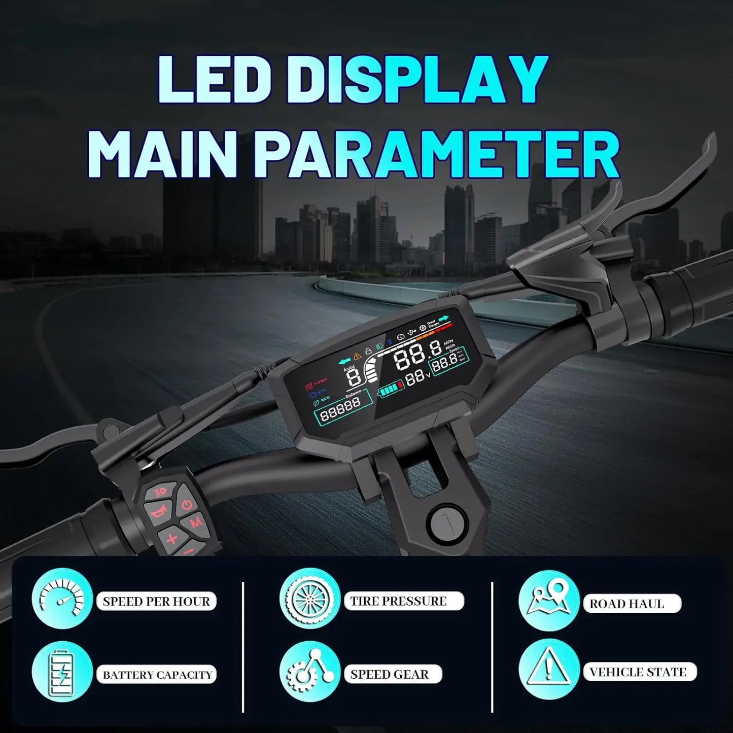 Electric Scooter Adults 6000W Dual Motors
