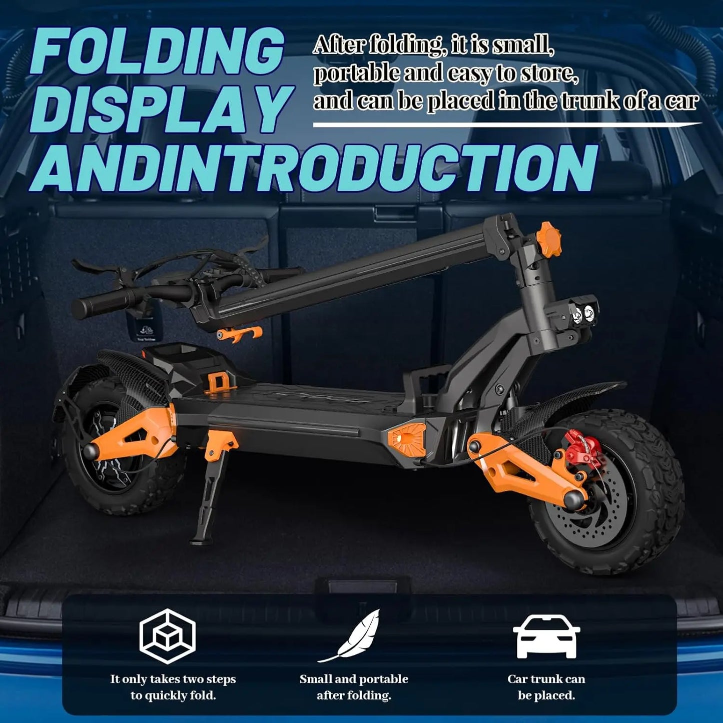 Electric Scooter Adults 6000W Dual Motors