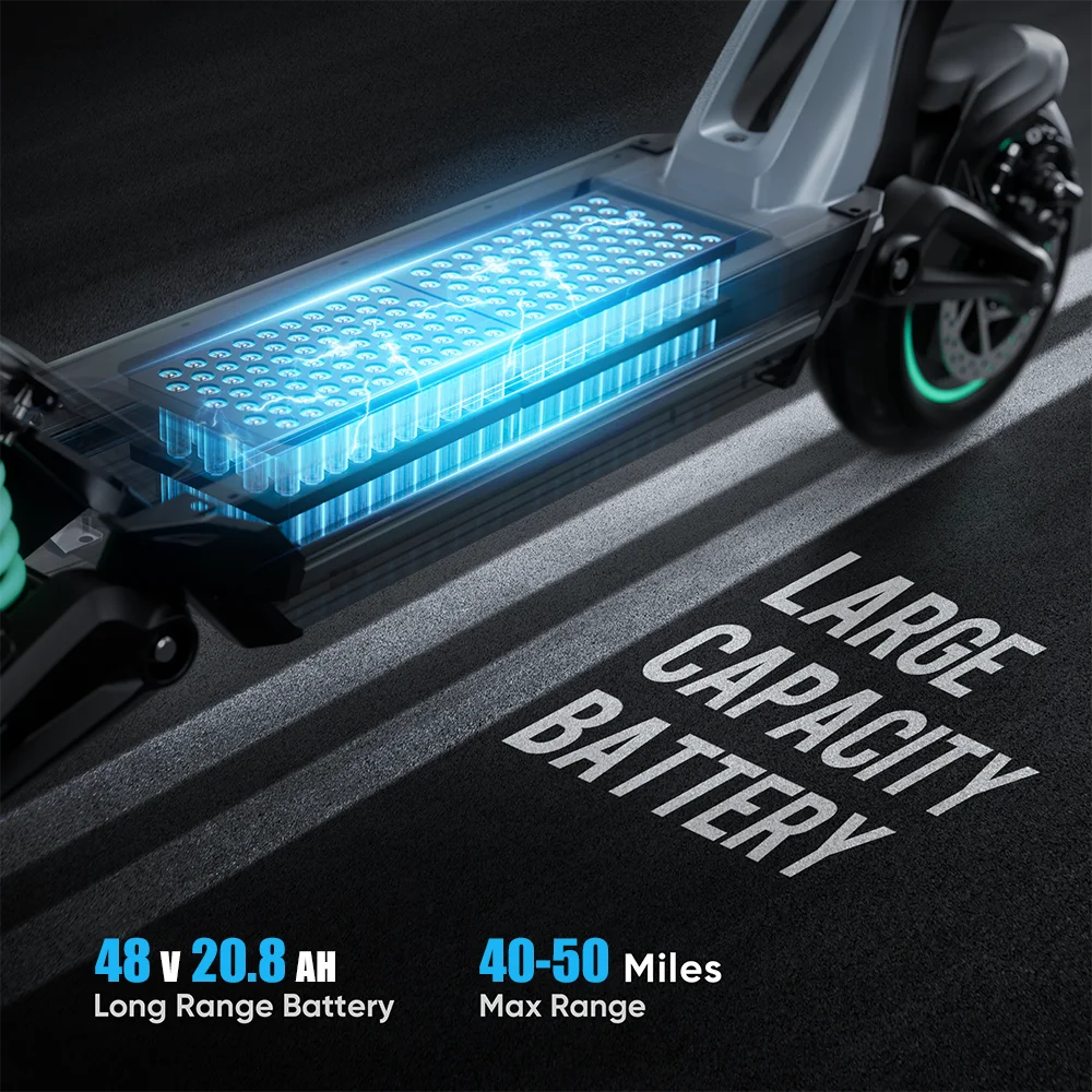Foldable Electric Scooter 48V 20.8Ah App-Controlled Lightweight E-Scooter