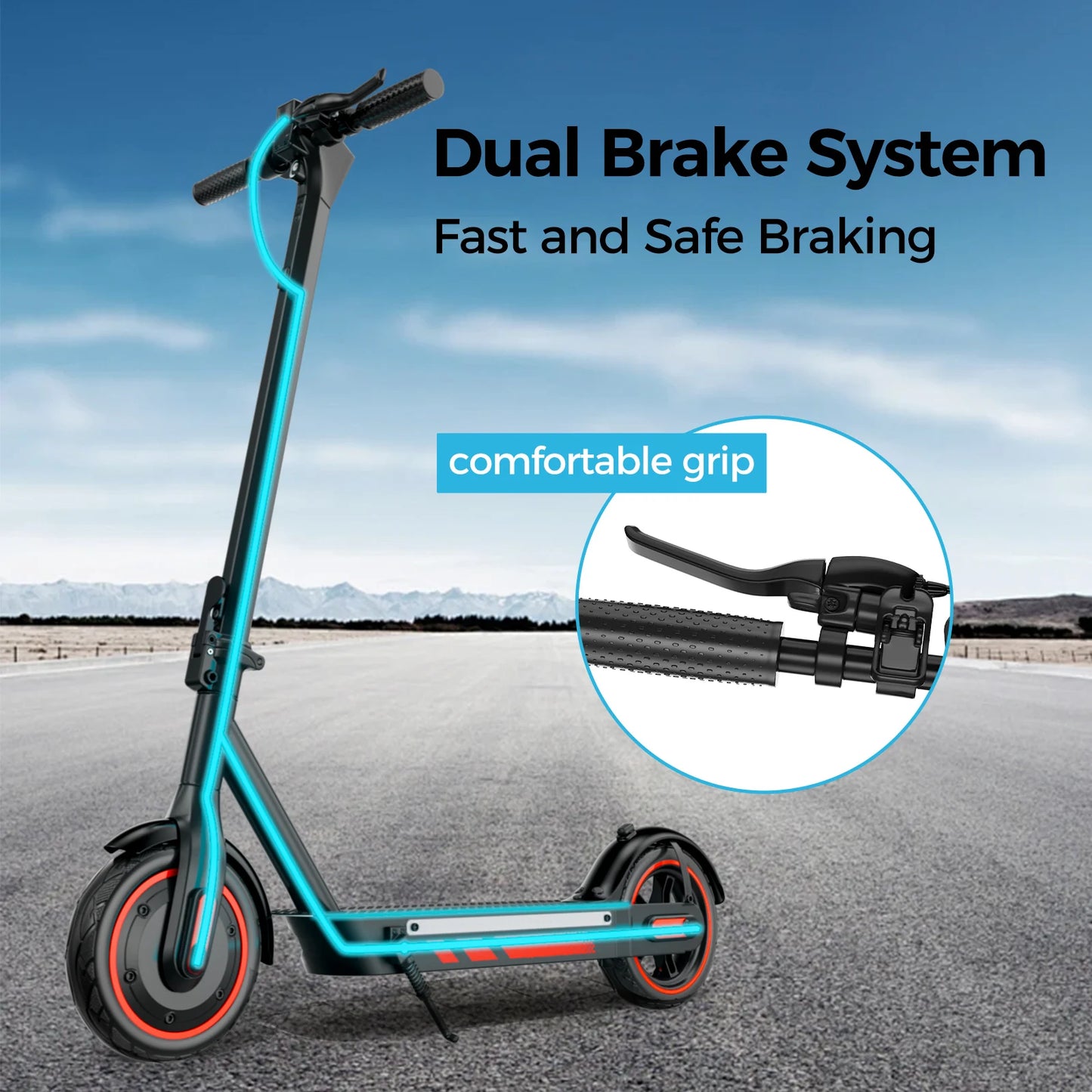Electric Scooter 600W with Led Long Range