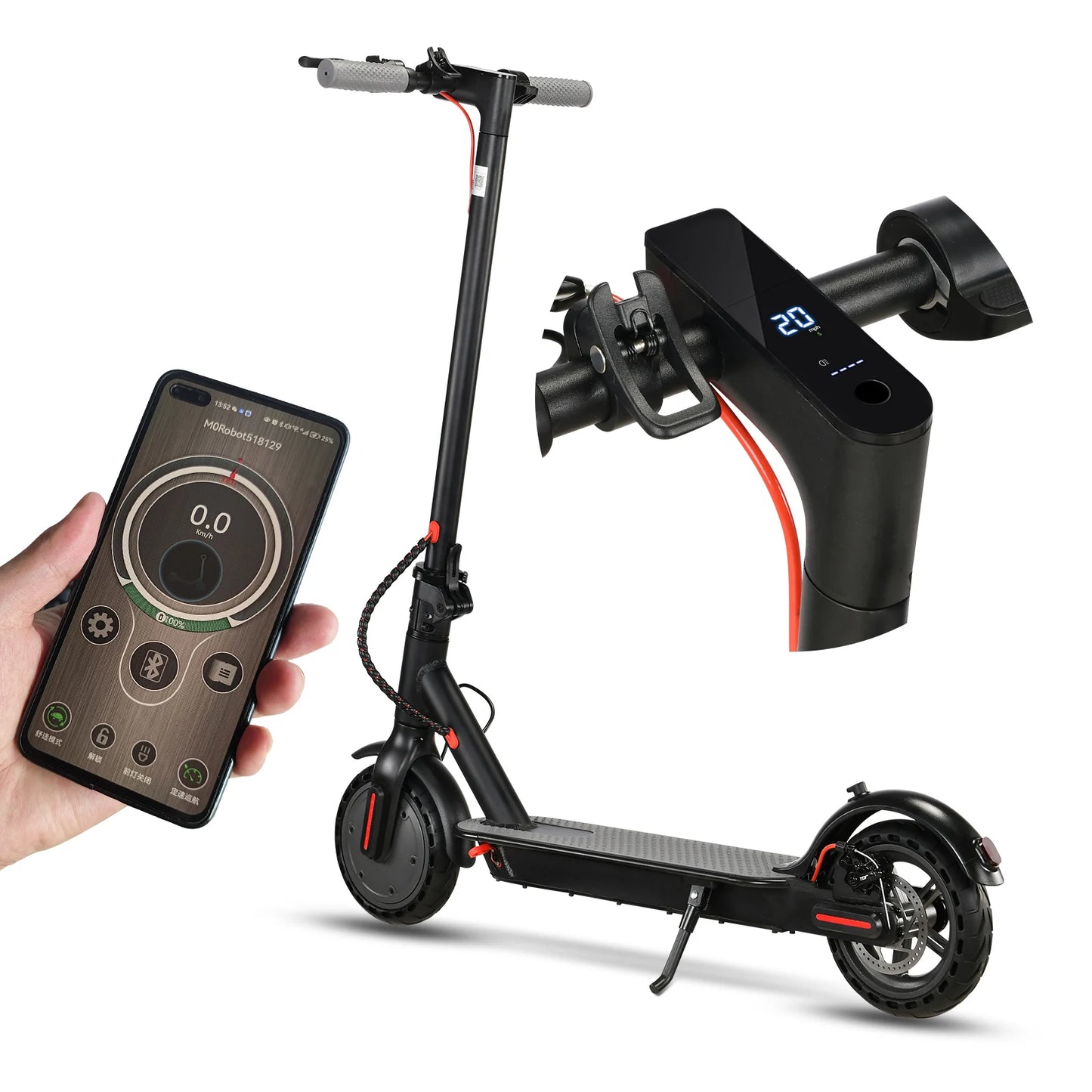 App-controlled Smart Adult Foldable Electric Scooter