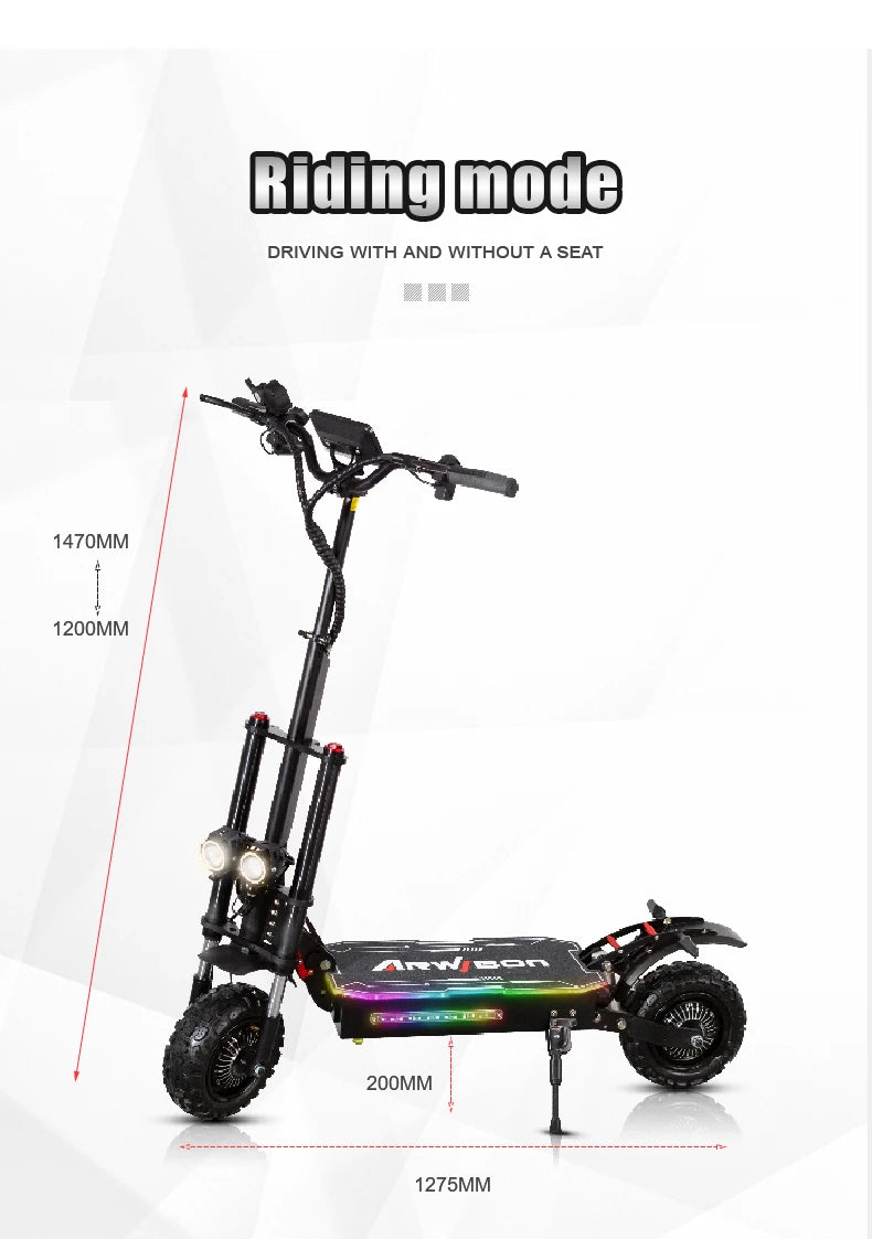 5600w Dual Motor 85km/h Scooters 60vBattery