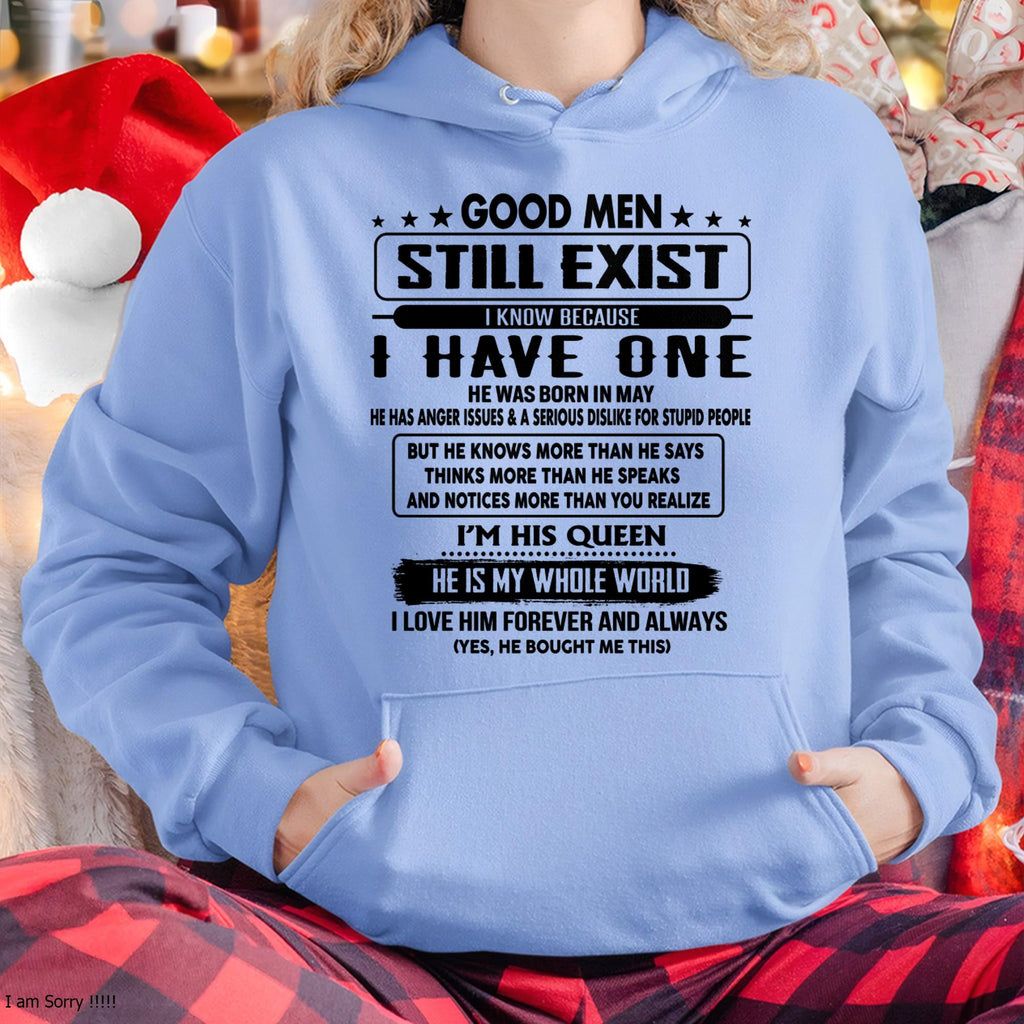 May - Good men Still Exist - Gift Shirt For Her, Women's T-Shirt Gift from Husband - NGHL05 (SKU-GM-05)