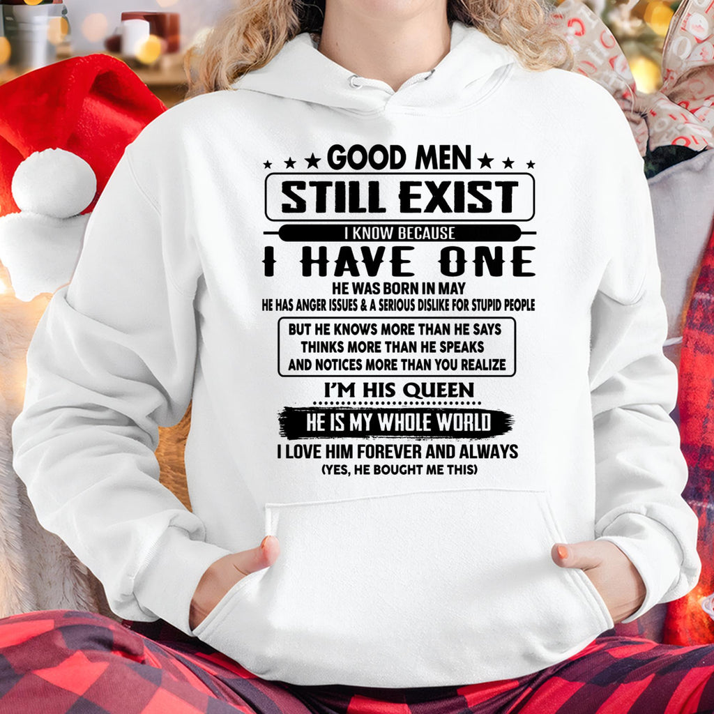 May - Good men Still Exist - Gift Shirt For Her, Women's T-Shirt Gift from Husband - NGHL05 (SKU-GM-05)
