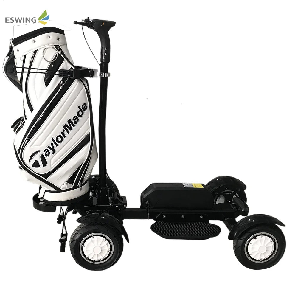 Single Seat Electric Golf Cart 4 Wheels Motorized 2400W Aluminum