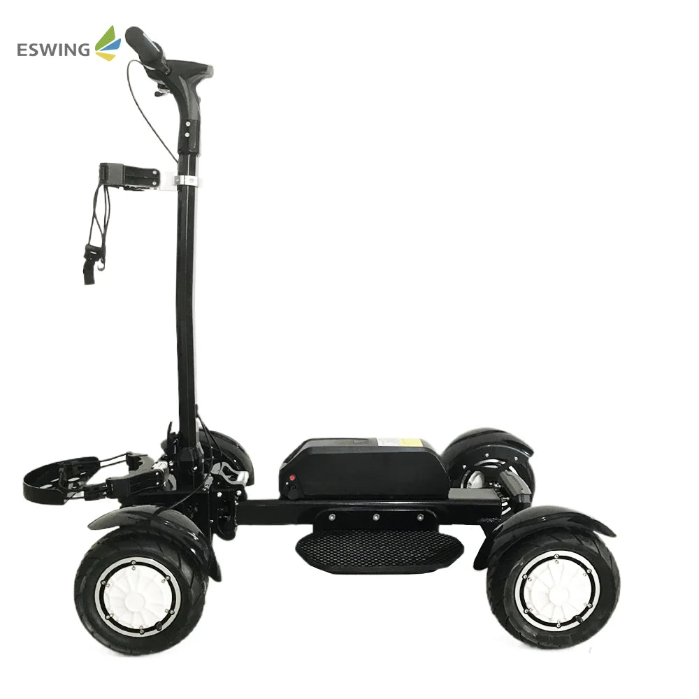 Single Seat Electric Golf Cart 4 Wheels Motorized 2400W Aluminum