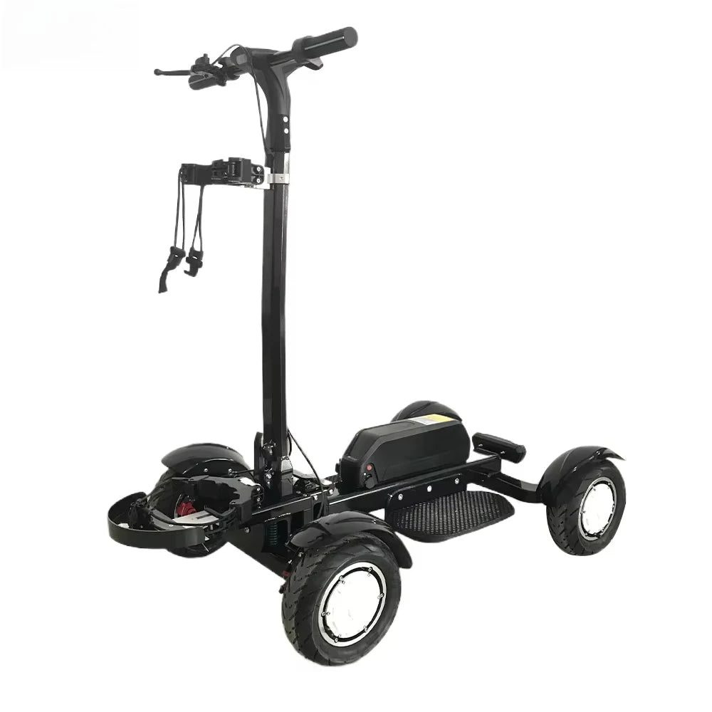 For 2400W Brushless Dual Motor Electric Golf Scooter Cart with 10 Inch Tire and 48V Battery 4 Wheels Electric
