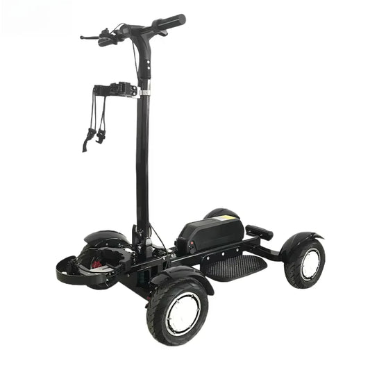 For 2400W Brushless Dual Motor Electric Golf Scooter Cart with 10 Inch Tire and 48V Battery 4 Wheels Electric
