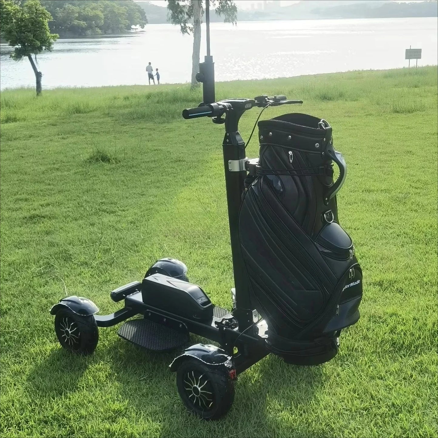 For 2400W Brushless Dual Motor Electric Golf Scooter Cart with 10 Inch Tire and 48V Battery 4 Wheels Electric