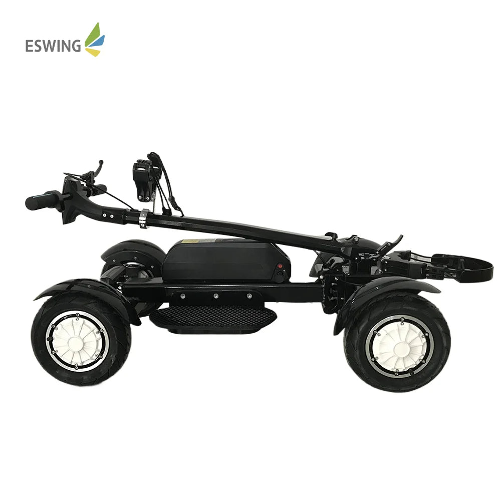 Single Seat Electric Golf Cart 4 Wheels Motorized 2400W Aluminum